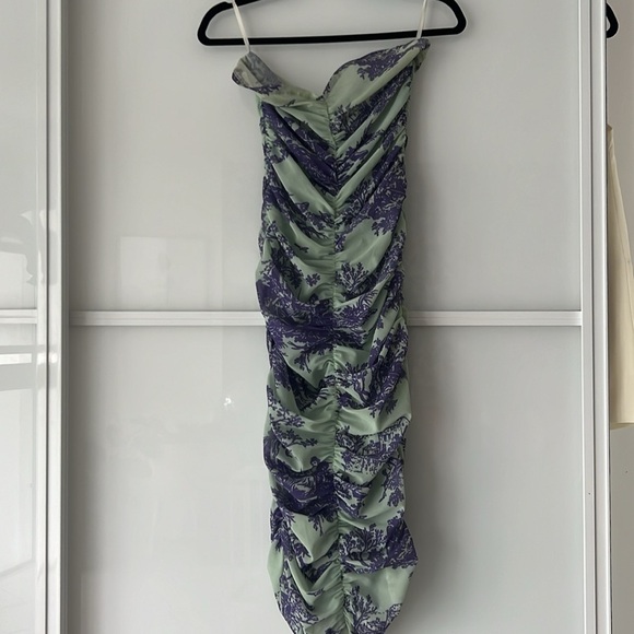 Miaou Purple and White Midi Dress - Picture 8 of 8